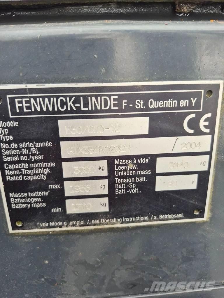 Linde e30/600-02 El gaffeltrucks