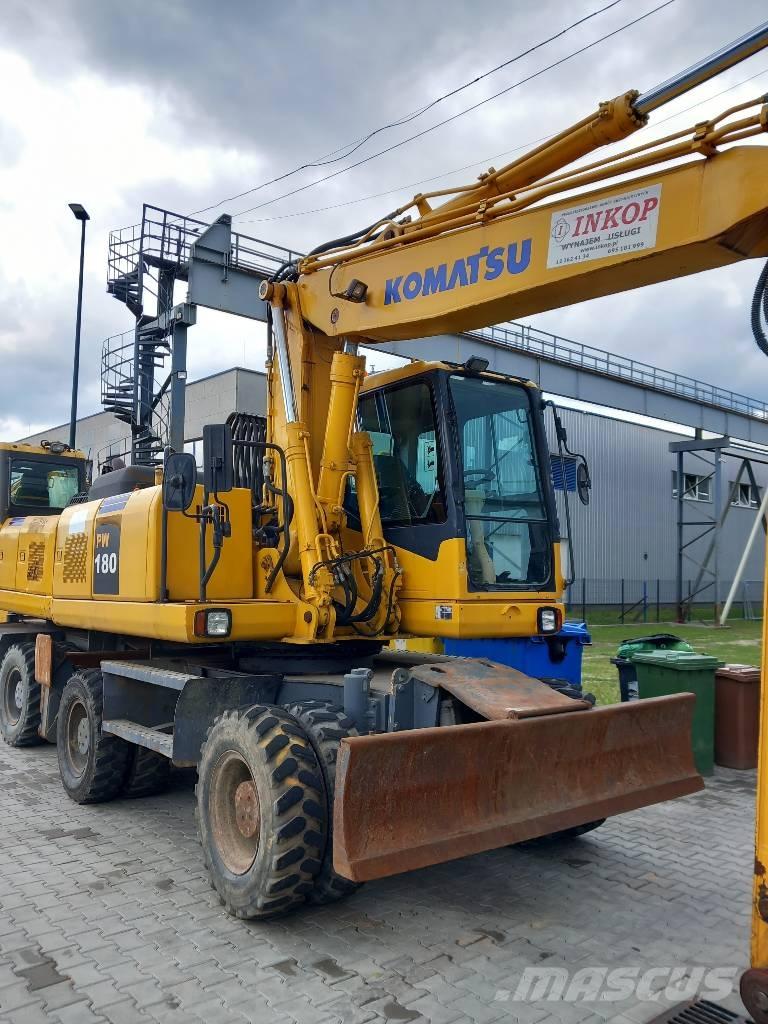 Komatsu PW 180-7EO Gravemaskiner på hjul