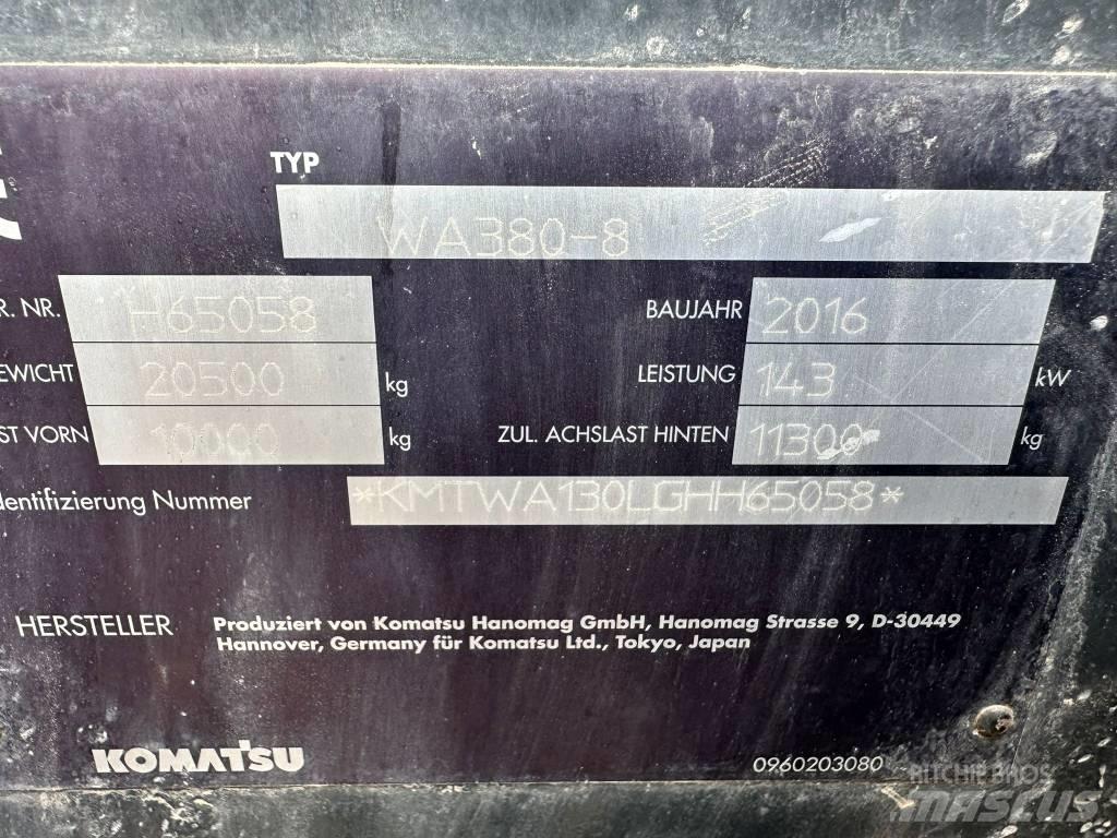 Komatsu WA380-8 Læssemaskiner på hjul