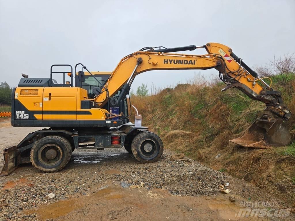 Hyundai HW 145 Gravemaskiner på hjul