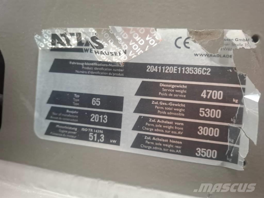 Atlas 65 Læssemaskiner på hjul