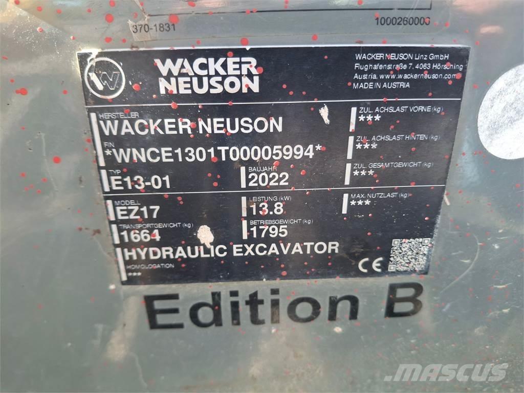 Wacker Neuson EZ17 Gravemaskiner på larvebånd
