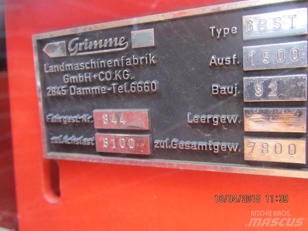 Grimme GBST 1500 Kartoffeloptagere