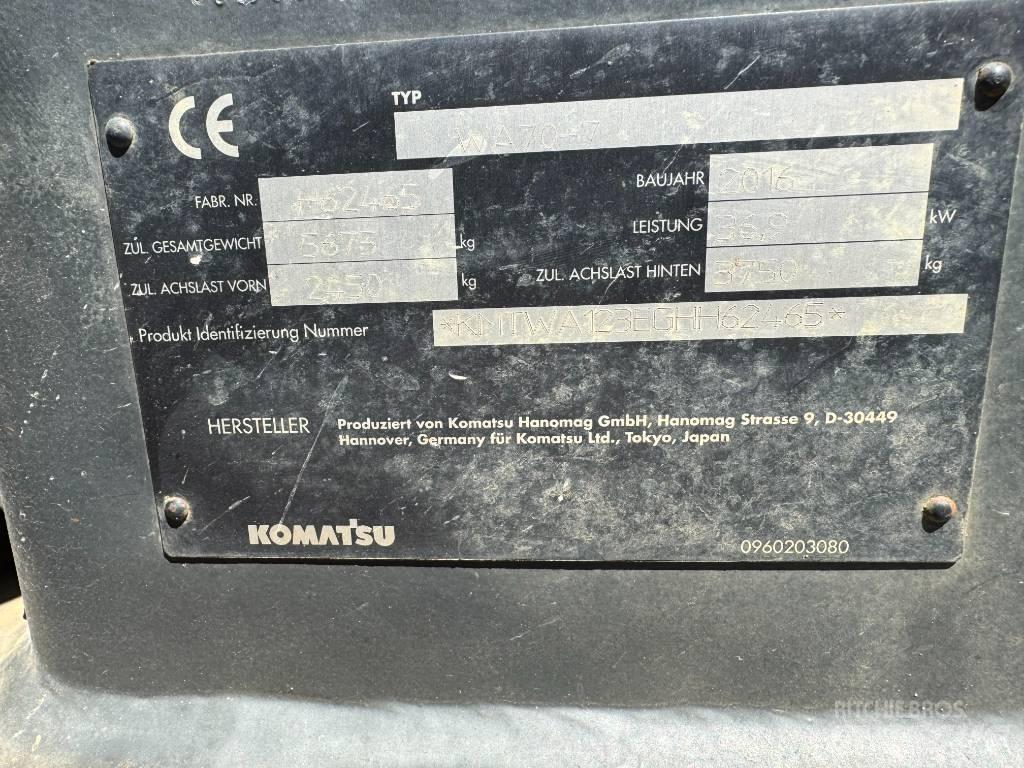 Komatsu WA70-7 Læssemaskiner på hjul