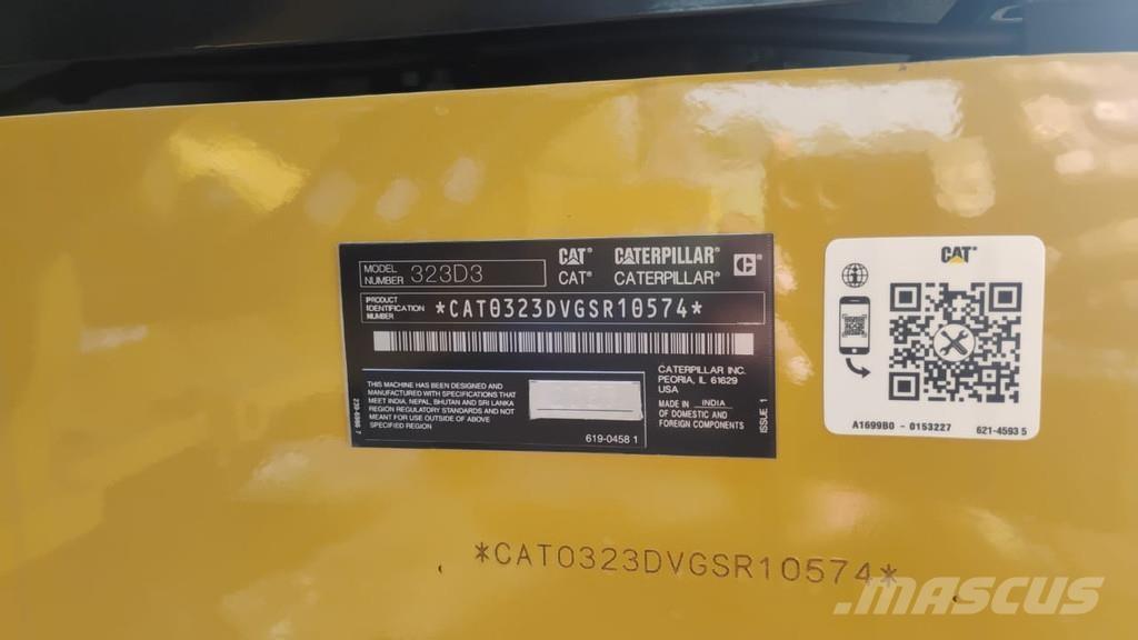 CAT 323D3 Gravemaskiner på larvebånd