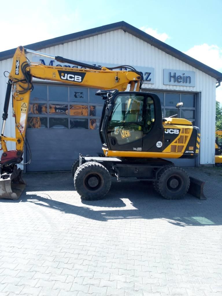 JCB JS 145 W Gravemaskiner på hjul