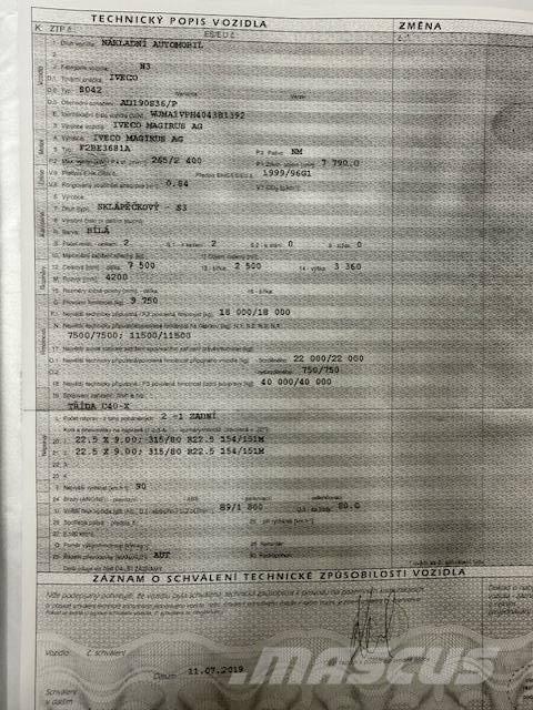 Iveco MAGIRUS Lastbil med kran