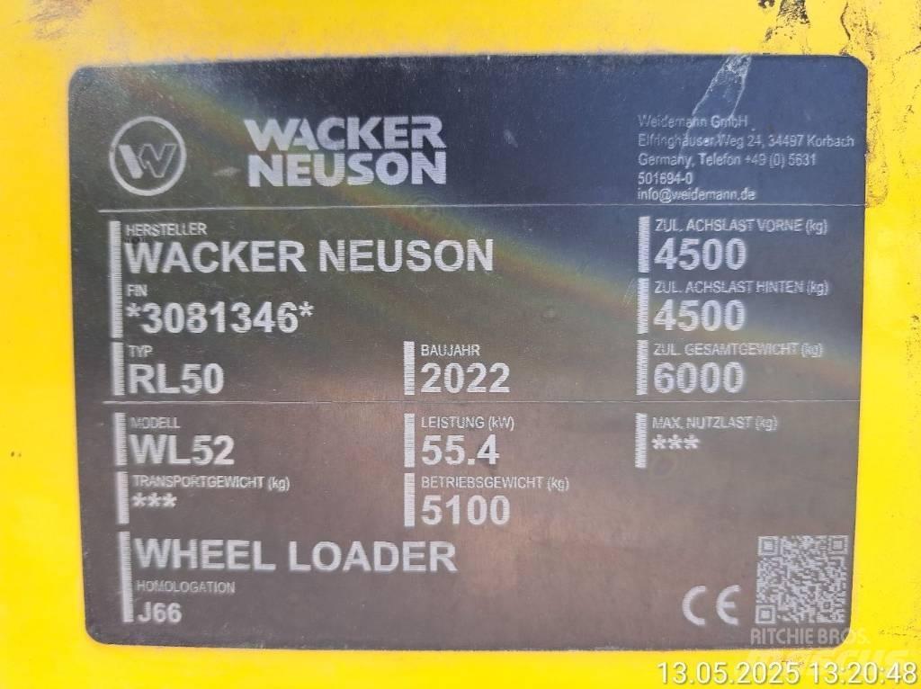 Wacker Neuson WL52 Læssemaskiner på hjul