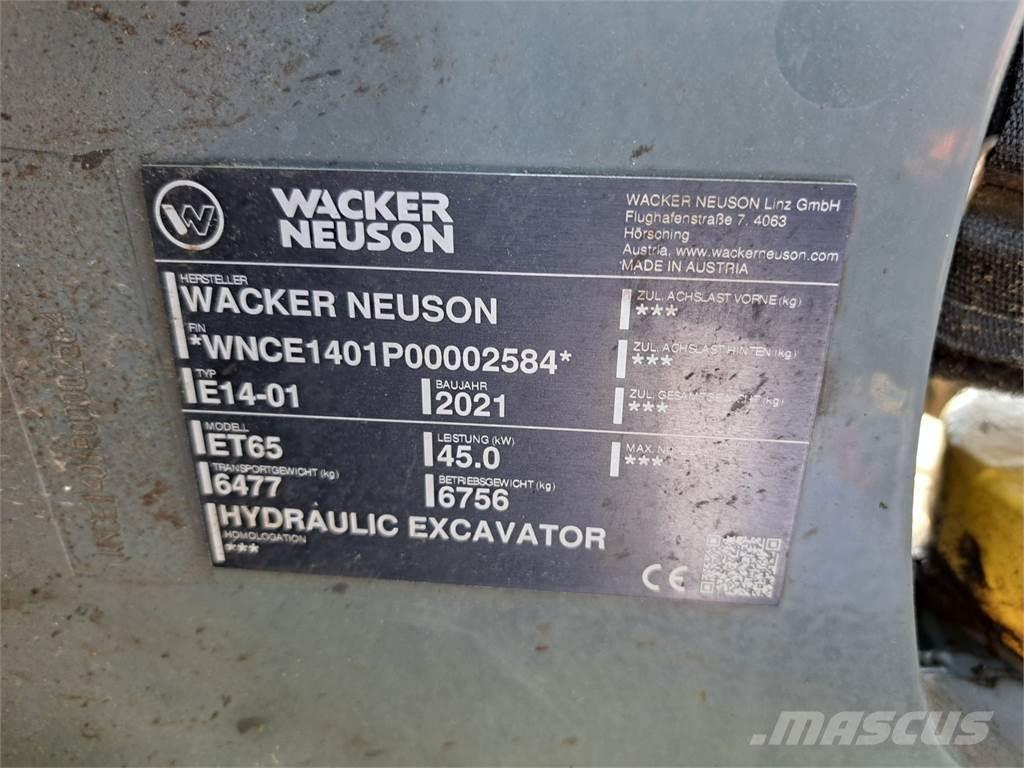 Wacker Neuson ET65 Gravemaskiner på larvebånd