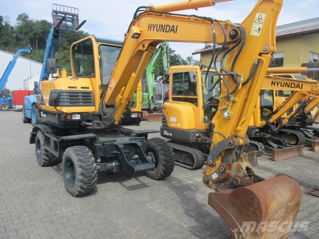 Hyundai Robex 55W-9 Gravemaskiner på hjul