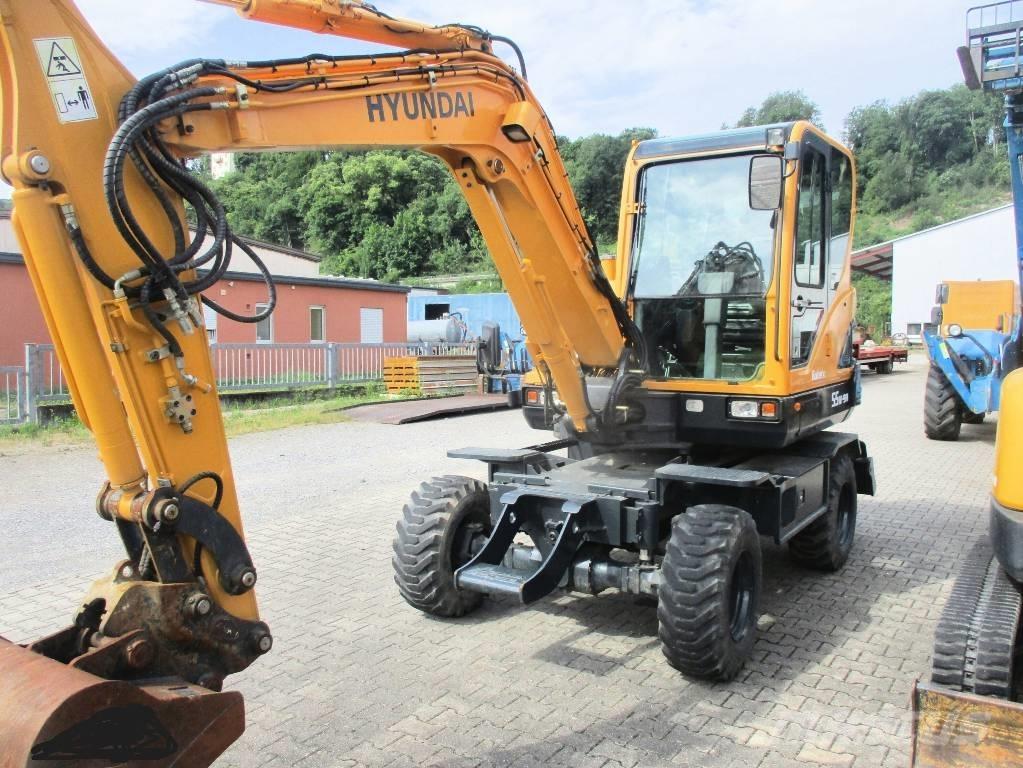 Hyundai Robex 55W-9 Gravemaskiner på hjul