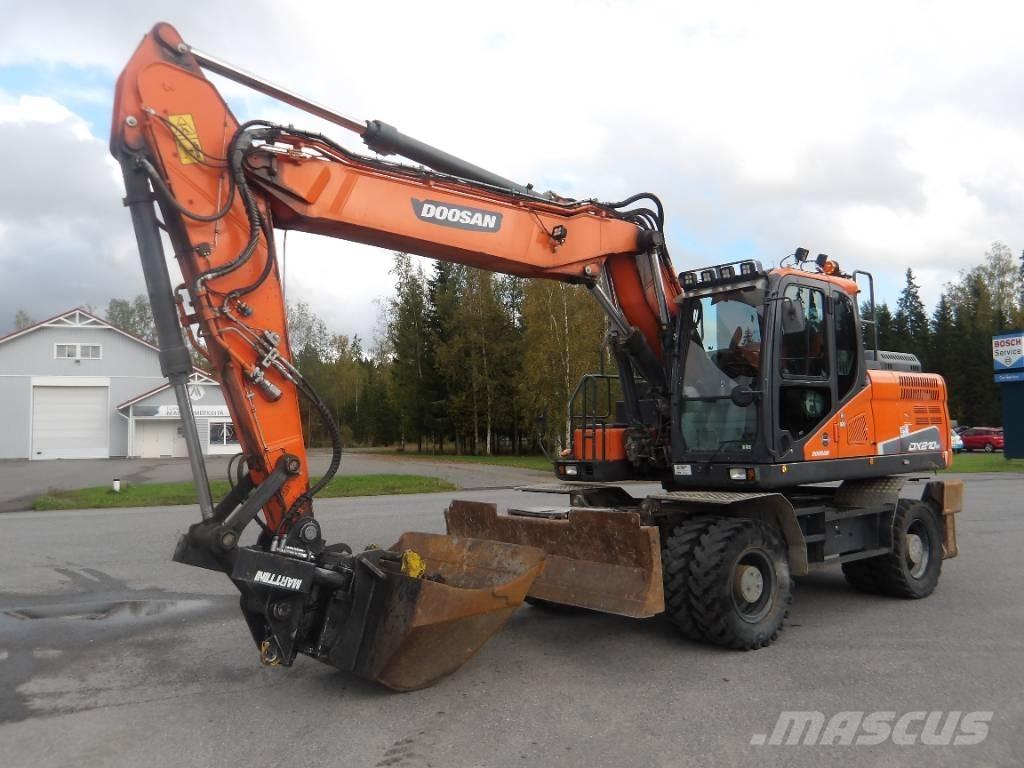 Doosan DX 210 WE Gravemaskiner på hjul
