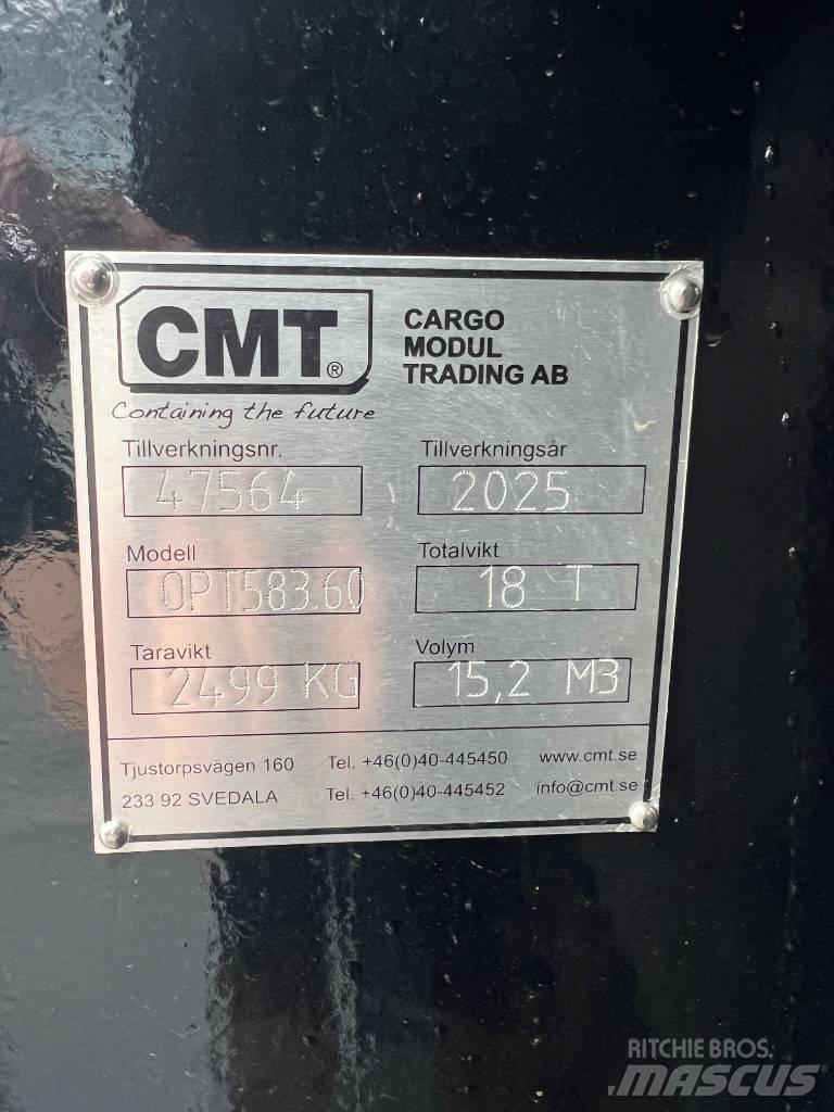 CMT Schaktflak 15m3 Demonterbare/wirehejs