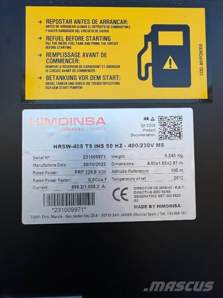 Himoinsa 405 Kva Dieselgeneratorer