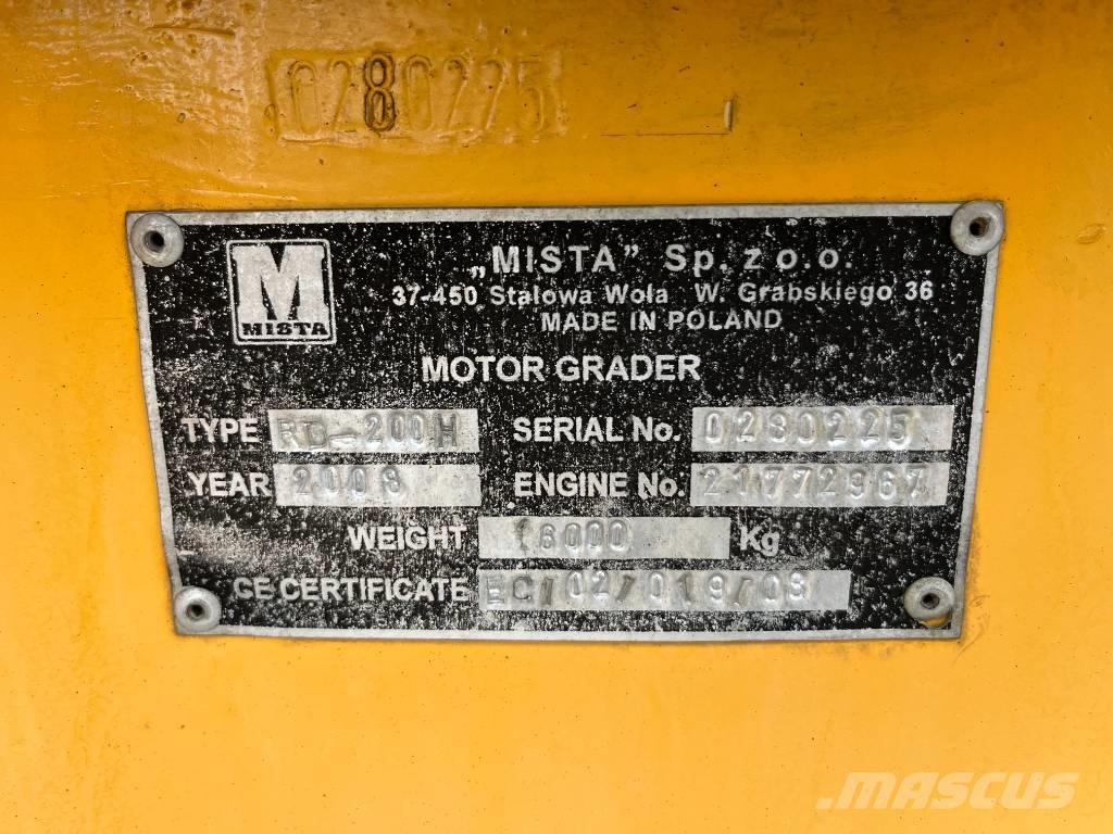  Mista RD200H Vejhøvle / Gradere