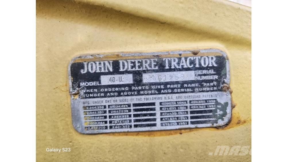 John Deere 40 U Traktorer