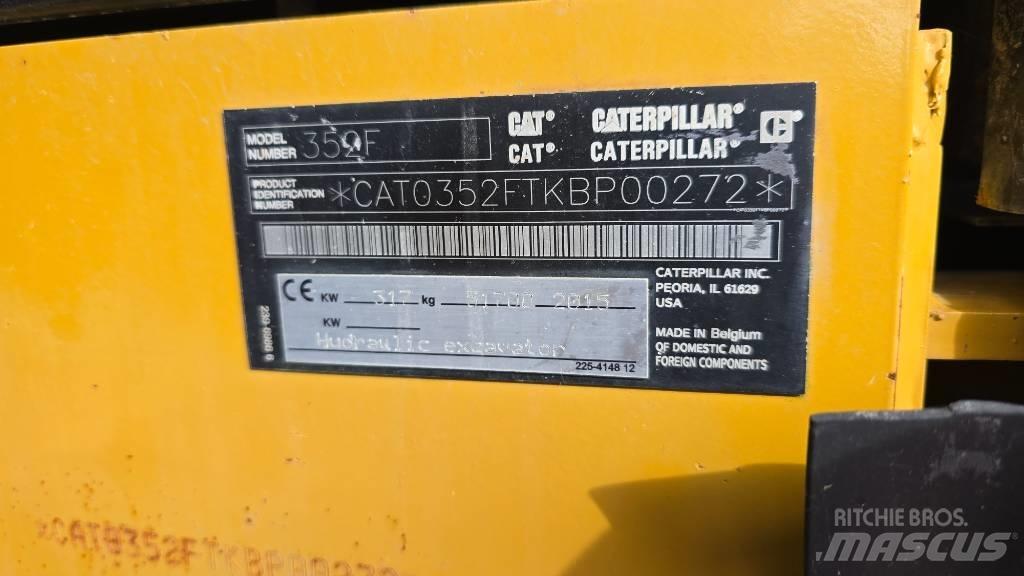 CAT 352 F Gravemaskiner på larvebånd