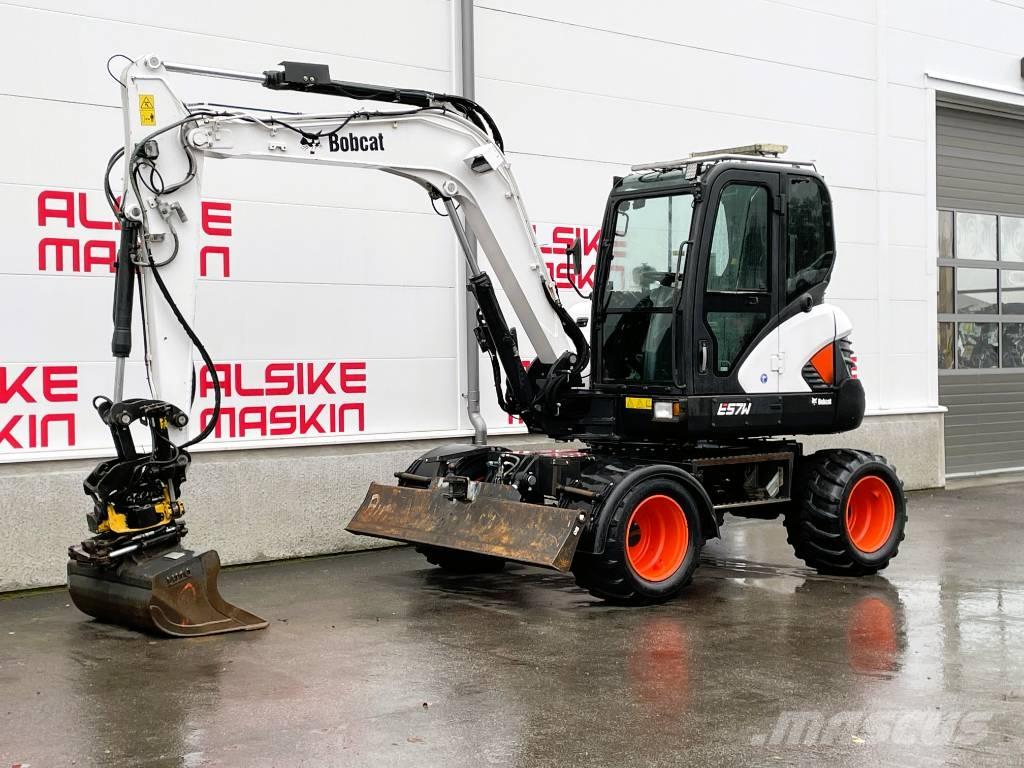 Bobcat E 57 W Gravemaskiner på hjul