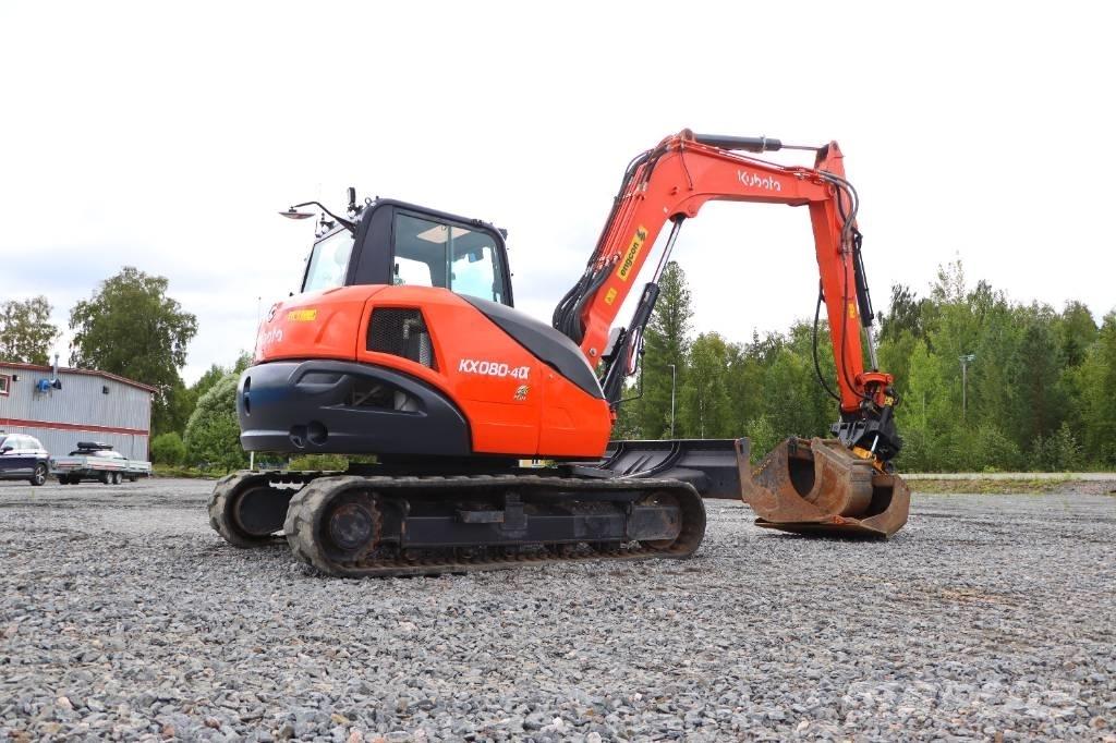 Kubota KX080-4a Midi-gravemaskiner 7t - 12t