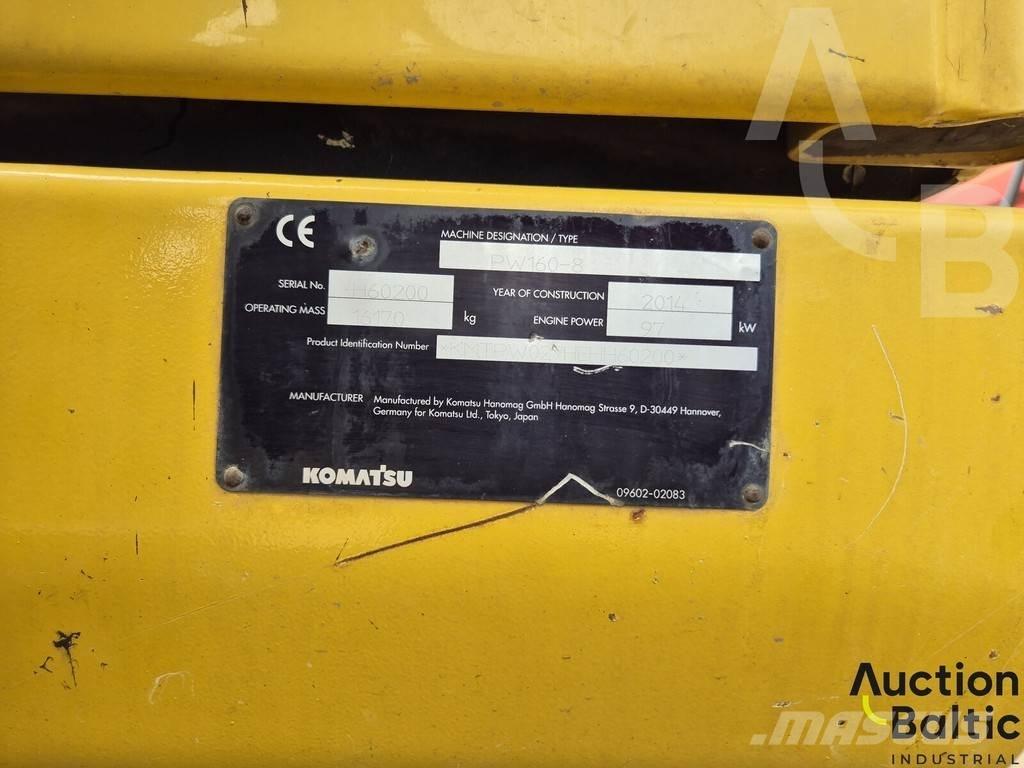 Komatsu PW160 Gravemaskiner på hjul