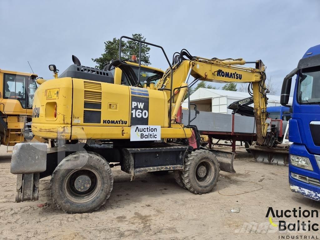 Komatsu PW160 Gravemaskiner på hjul