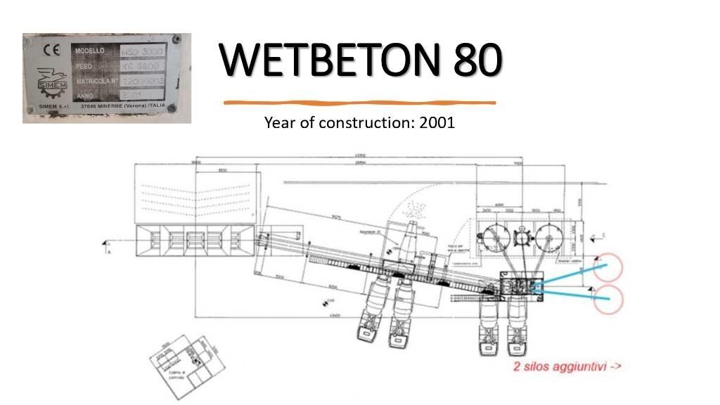 SIMEM WETBETON 80 Betonblandingsmaskine