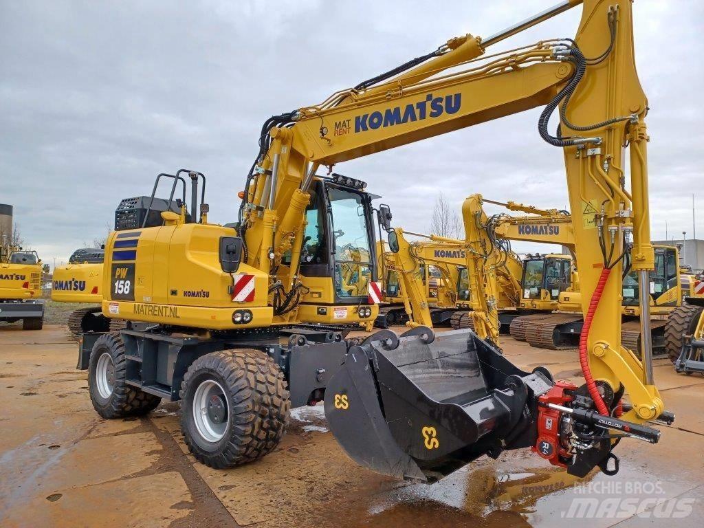 Komatsu PW158-11E0 Gravemaskiner på hjul