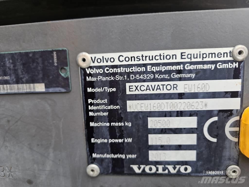 Volvo EW 160 D Gravemaskiner på hjul