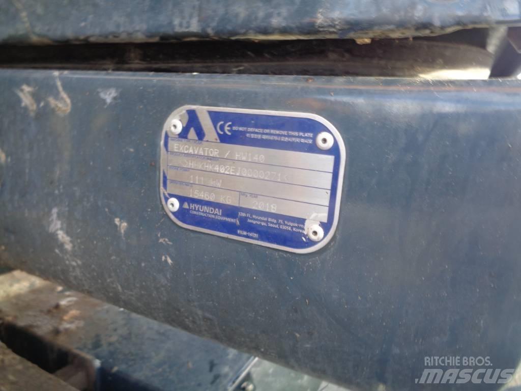 Hyundai HW 140 Gravemaskiner på hjul