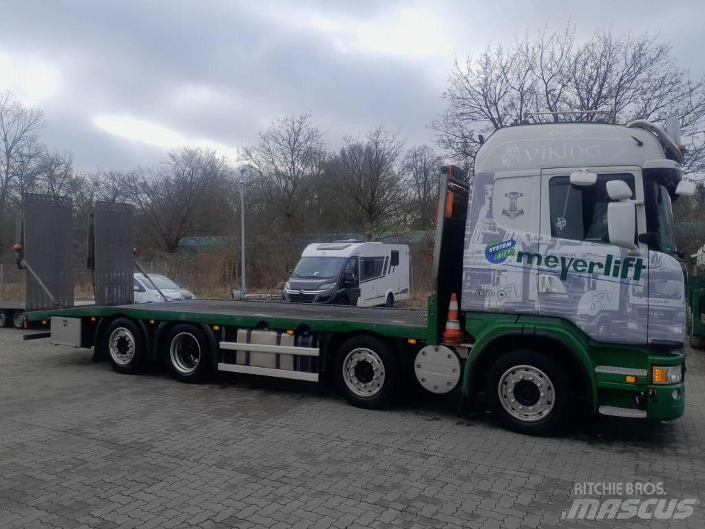 Scania G 440 Flatbed lastbiler med spil