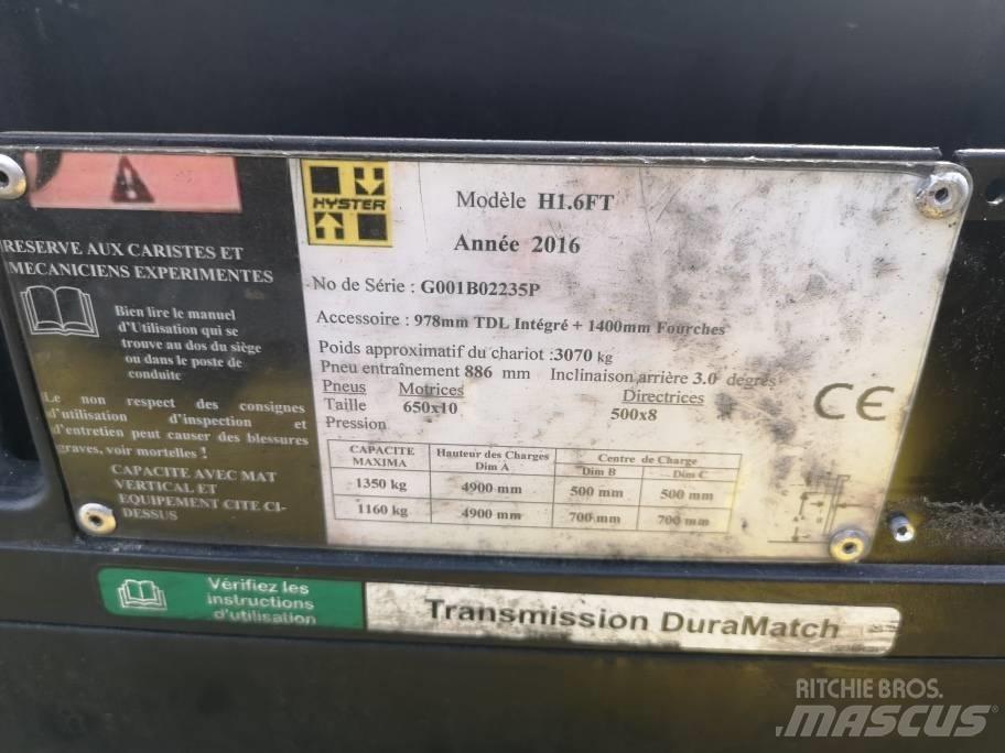Hyster H 1.6 FT LPG gaffeltrucks