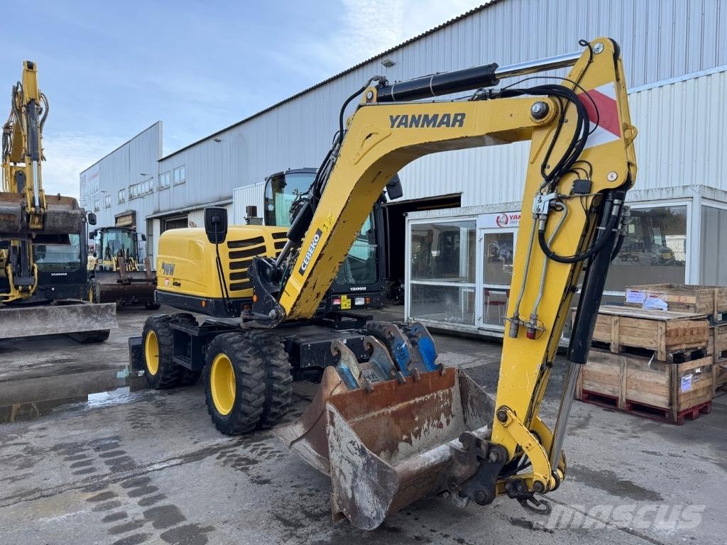 Yanmar B95W (40810) Gravemaskiner på hjul