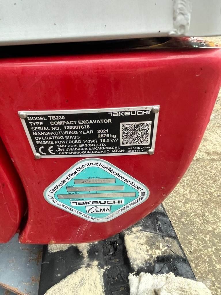 Takeuchi TB230 V3 Minigravemaskiner
