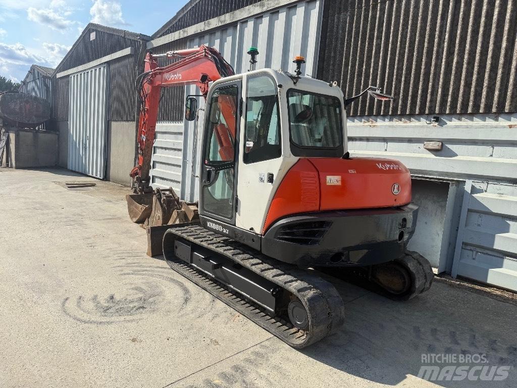 Kubota KX 080 Midi-gravemaskiner 7t - 12t