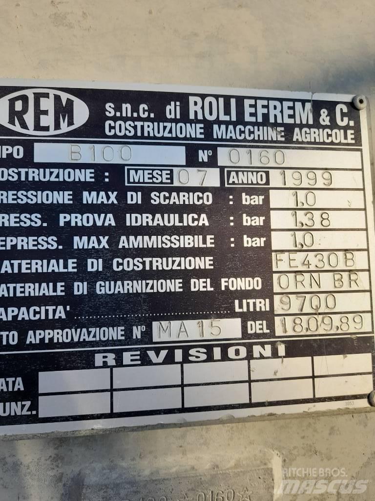 REM RB100 Gyllevogne/Slamsugere