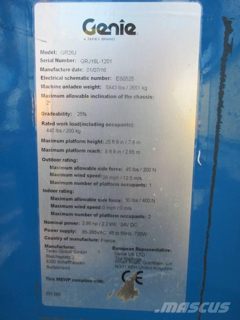 Genie GR 26 J Søjlelifte