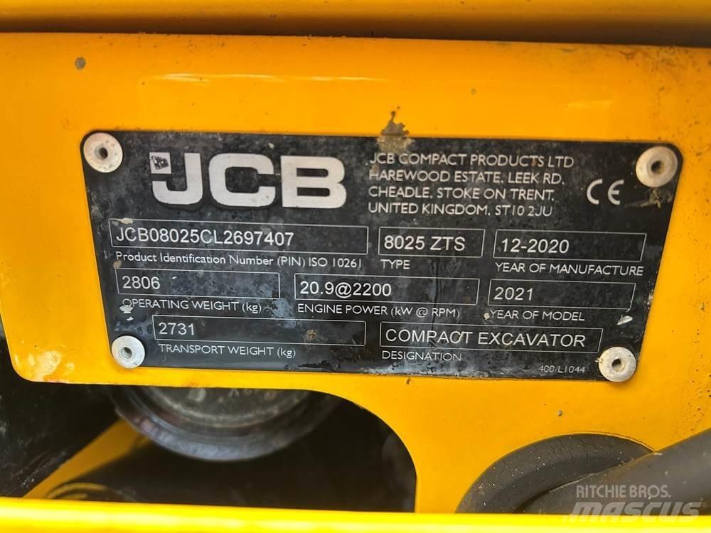 JCB 8025 Minigravemaskiner