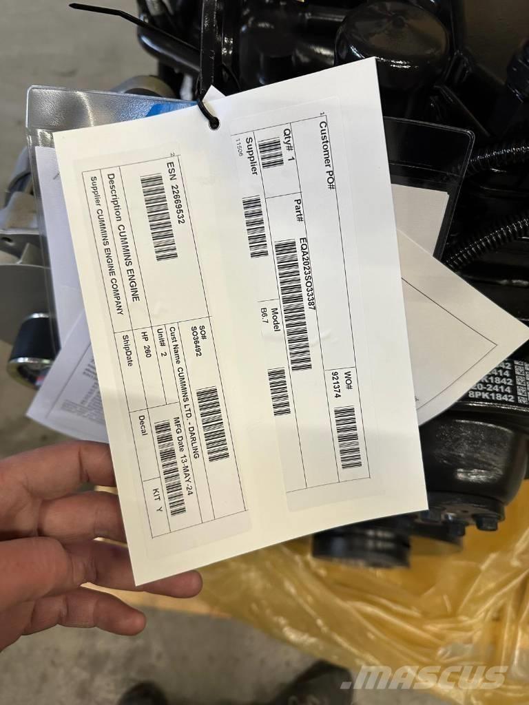 Cummins B6.7 FR95884 Landbrug - Andet 