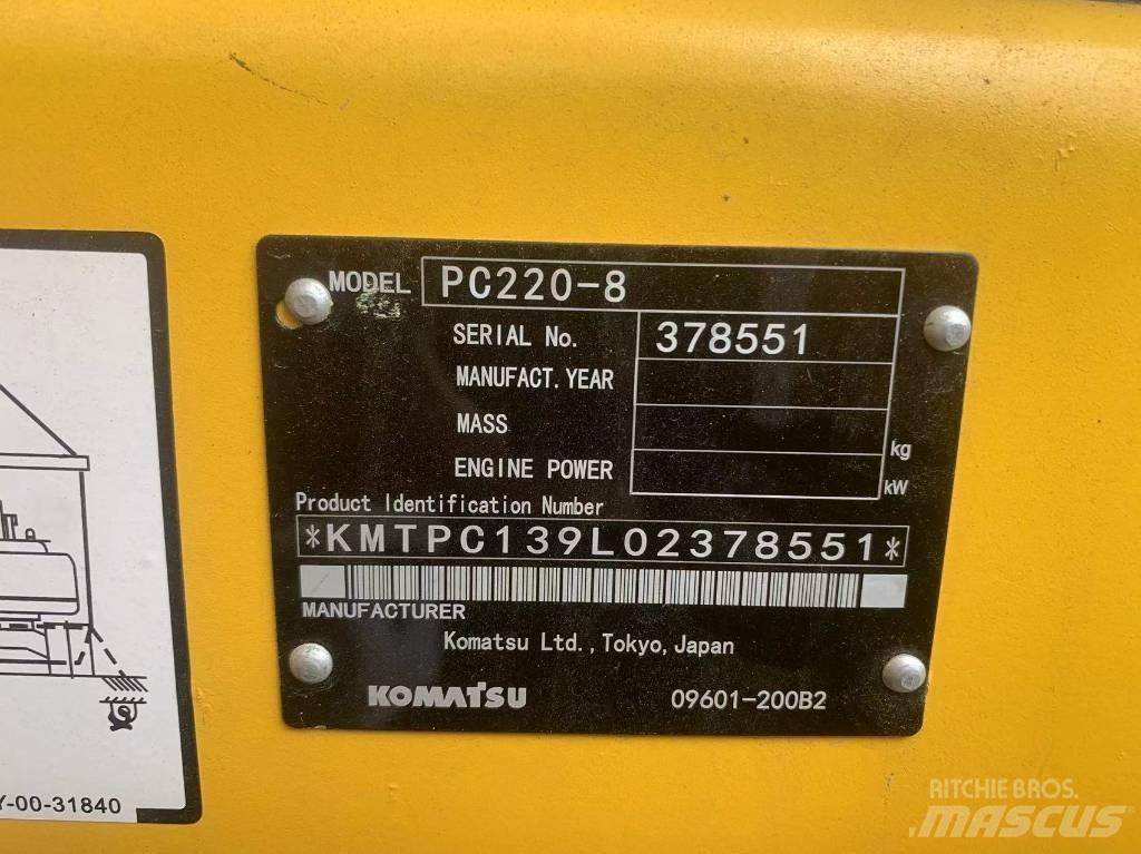 Komatsu PC 220-8 Gravemaskiner på larvebånd