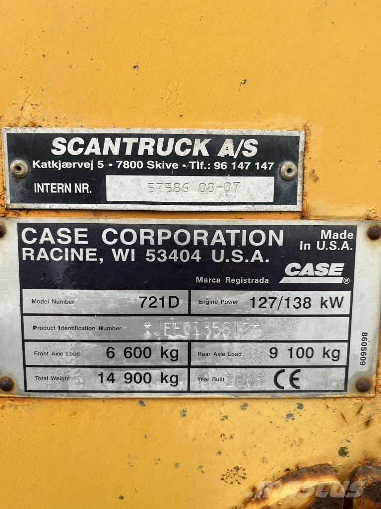 CASE 721 D Læssemaskiner på hjul