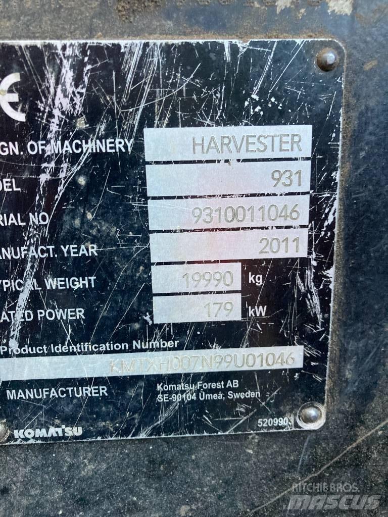 Komatsu 931.1 Skovningsmaskiner