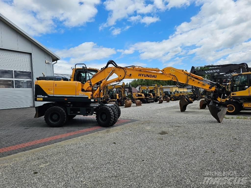 Hyundai 140 W 9 A Gravemaskiner på hjul