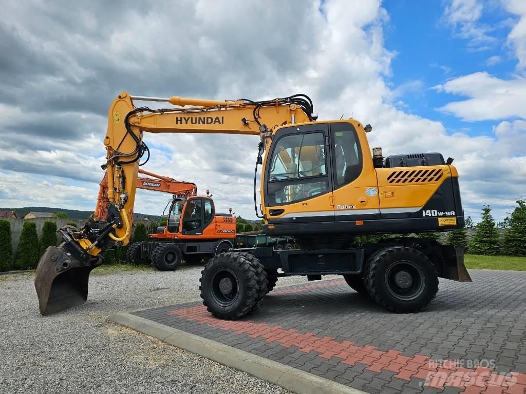 Hyundai 140 W 9 A Gravemaskiner på hjul