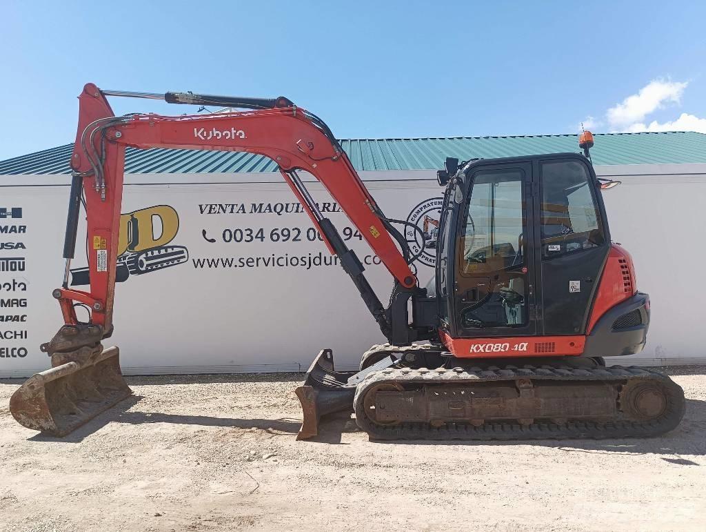 Kubota KX080-4a Gravemaskiner til skovbrug