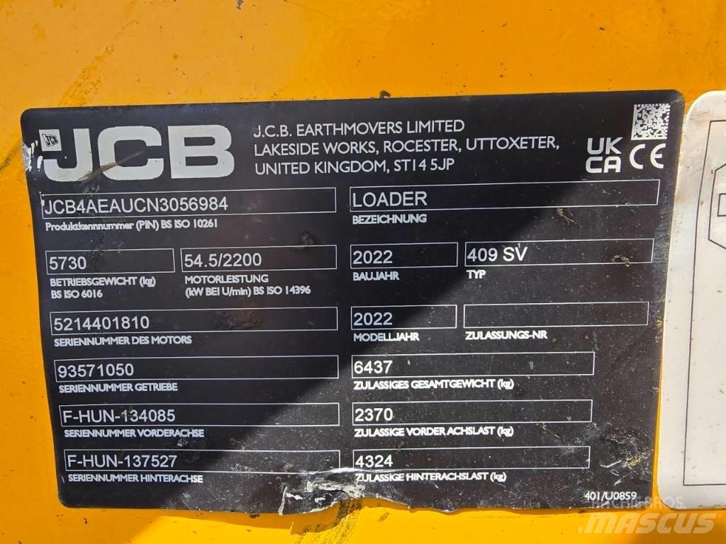 JCB 409SV Læssemaskiner på hjul