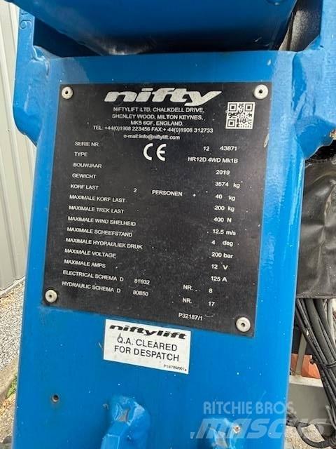 Niftylift HR12 D Bomlifte med knækarm