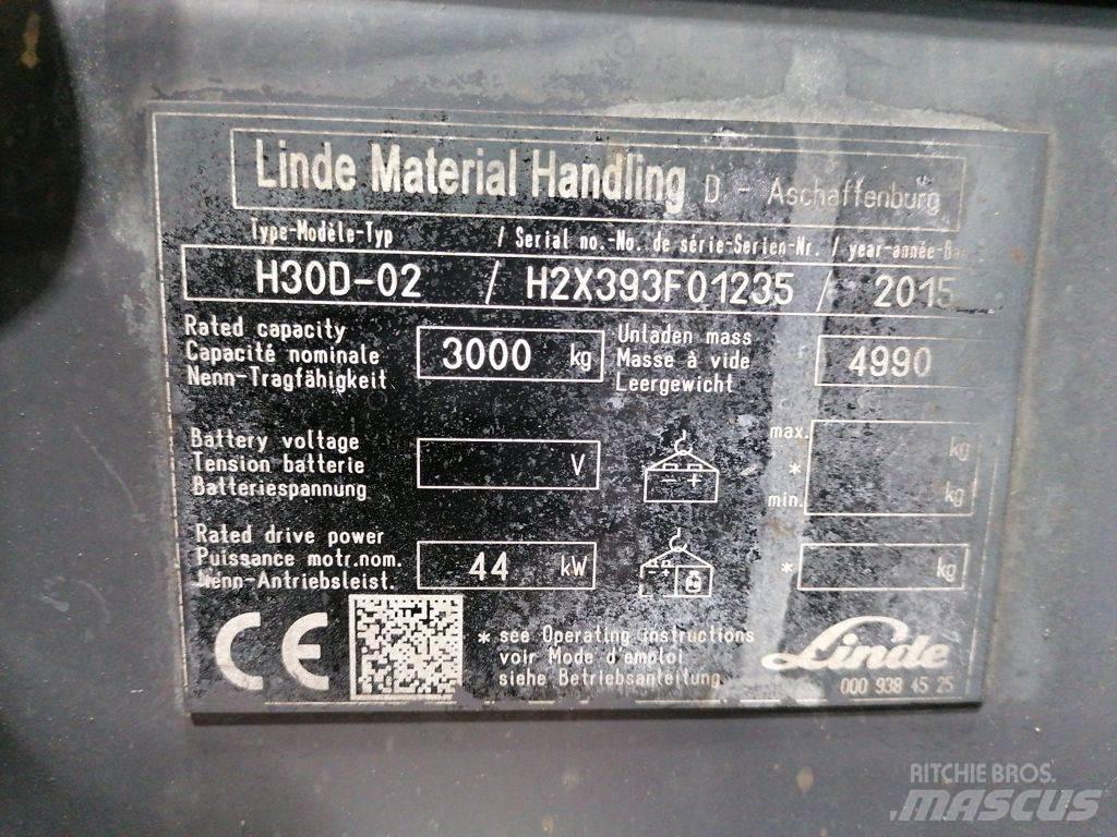 Linde H30D-02 Diesel gaffeltrucks