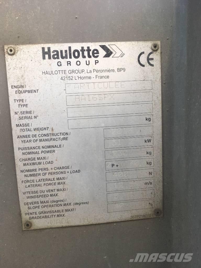 Haulotte HA 16 SPX Bomlifte med knækarm
