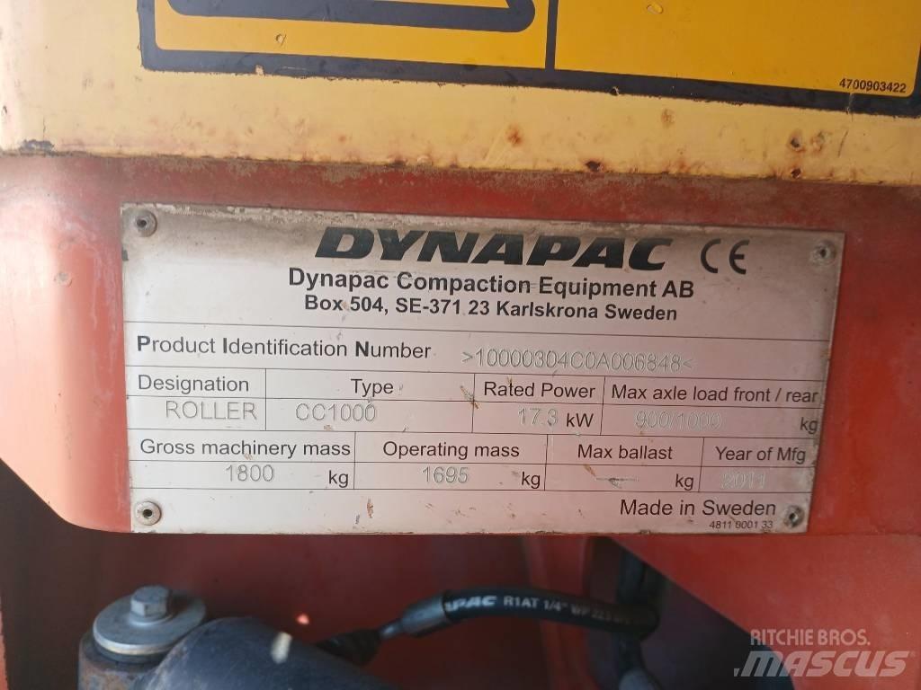 Dynapac CC1000, Vält Tvilling tromle