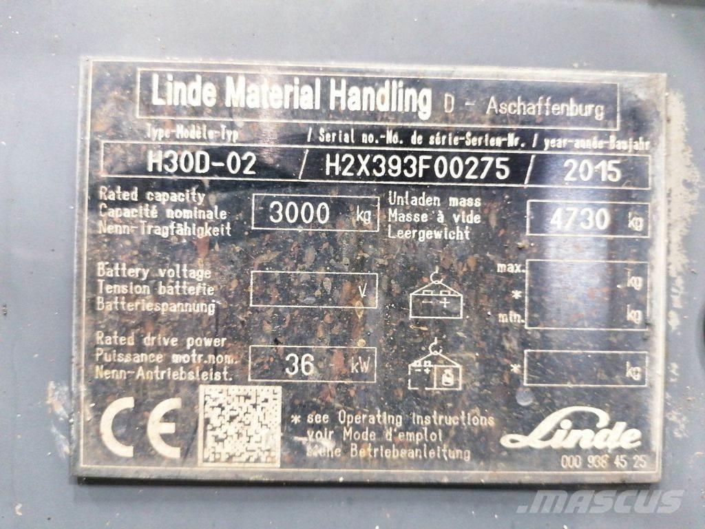 Linde H30D-02 Diesel gaffeltrucks